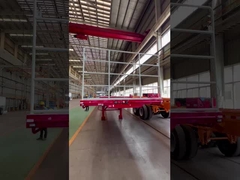 Semi-aanhanger voor een zijdelingse ladingtruck